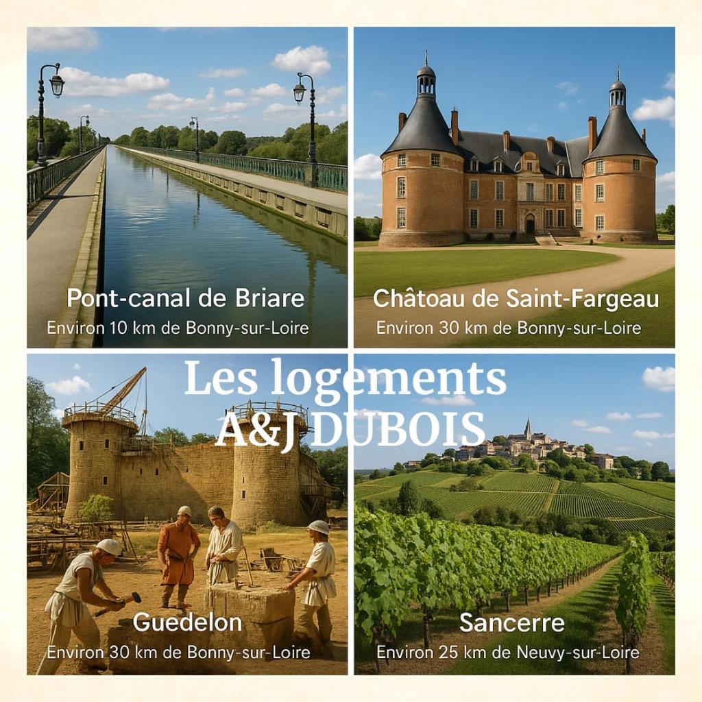 A&Jduplex - Bonny Sur Loire - Chateaux De Guedelon - Pont Canal Екстериор снимка